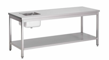 CHEF'S TABLE WITH 1 UNDERSHELF