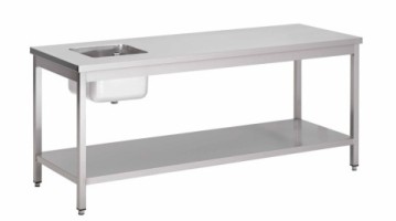 TABLE DE CHEF AVEC 1 SOUS-TABLETTE