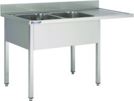 SINK ON LEGS WITHOUT UNDERSHELF WITH DW SPACE
