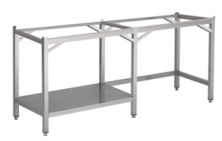 REINFORCED TABLE  SUPPORT WITHOUT TOP, WITH 1/2 UNDERSHELF LEFT OR RIGHT